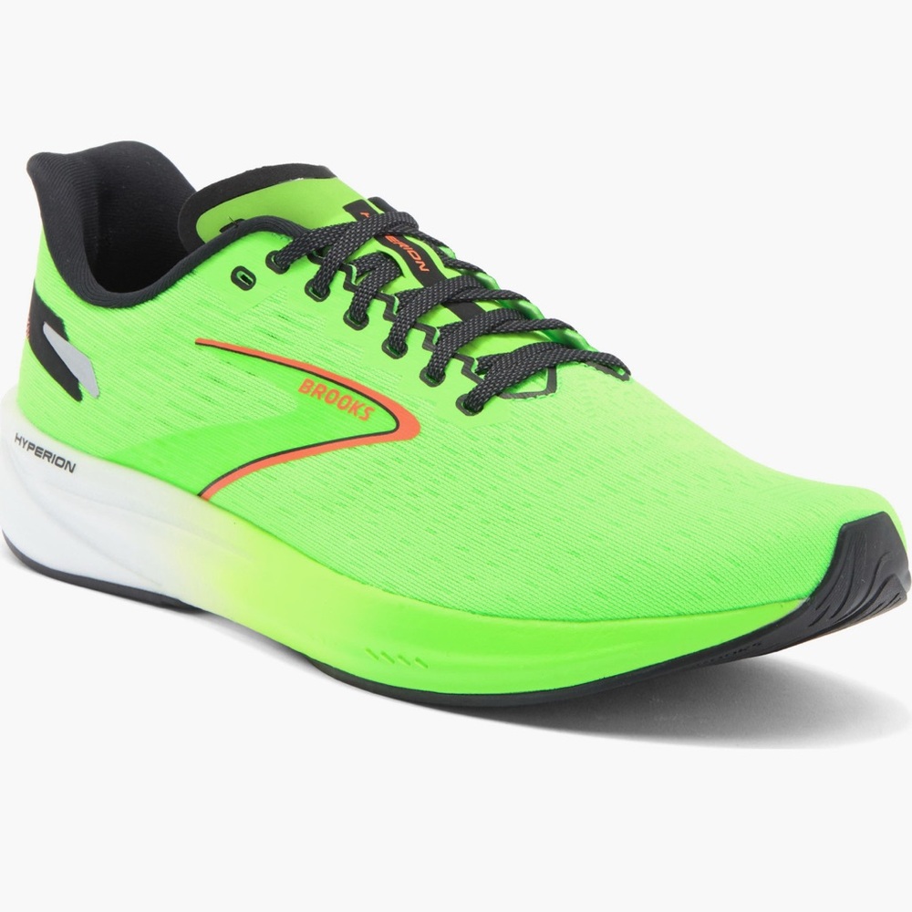 Brooks Hyperion Running Shoe - Green and Black